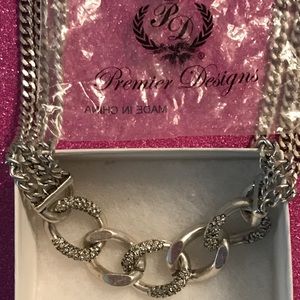 Silver chain necklace by Premier Designs